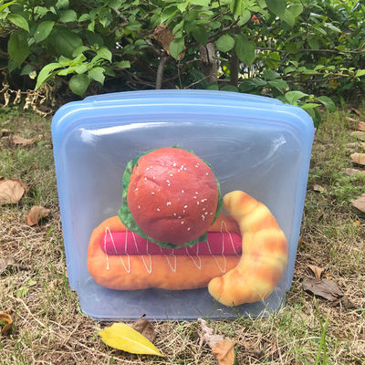 3000ML Mega Bags Berkelanjutan Digunakan Kembali Microwaveable tahan lama Freezer dan Mesin Cuci Piring Aman
