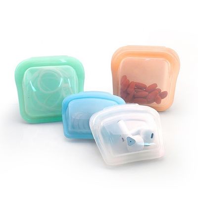 50ML/80ML Tas Pill Silikon Berkualitas Pangan Ramah Lingkungan Dan Bisa Digunakan Lagi Tas Makanan Silikon Untuk Perlengkapan Penyimpanan Makanan